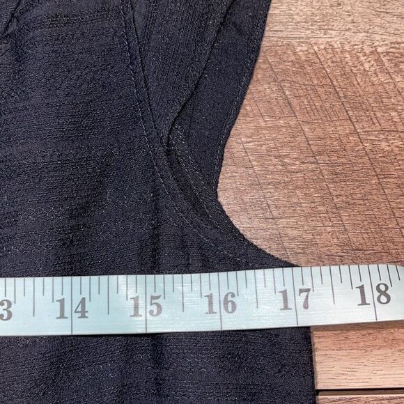 Acote Womens Ruffled Tie Neck Cap Sleeve Mini Fit & Flare Dress Black Size 0 (XS - Picture 6 of 9